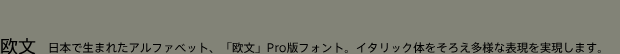 欧文書体