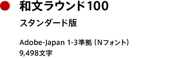 和文ラウンド100
スタンダード版